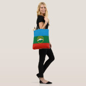 Tote Bag Drapeau de Karachay Cherkessie (Sur le modèle)