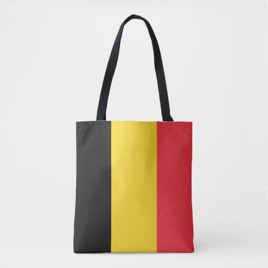 Tote Bag Drapeau de la Belgique (Devant)