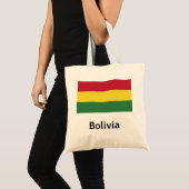 Tote Bag Drapeau de la Bolivie (Devant (produit))