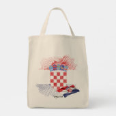 Tote Bag Drapeau de la Croatie (Dos)