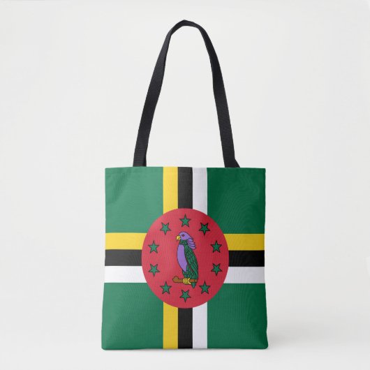 Tote Bag Drapeau de la Dominique (Devant)