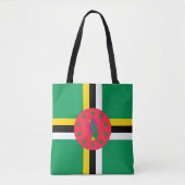 Tote Bag Drapeau de la Dominique (Devant)