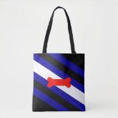 Tote Bag Drapeau de la fierté de jeu de chiots de SlipperyJ (Devant)