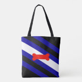 Tote Bag Drapeau de la fierté de jeu de chiots de SlipperyJ (Dos)
