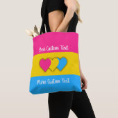 Tote Bag Drapeau de la fierté de la transexualité avec text (De près)