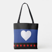 Tote Bag Drapeau de la fierté du pied (Dos)