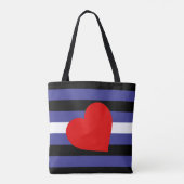 Tote Bag Drapeau de la Fierté en cuir (Dos)