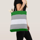 Tote Bag Drapeau de la fierté grise romantique (De près)