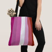 Tote Bag Drapeau de la fierté lesbienne (De près)