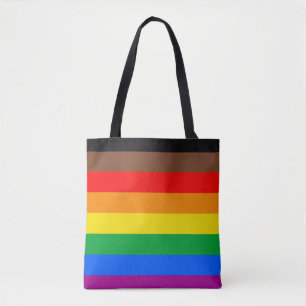 Tote Bag Drapeau de la fierté LGBTQ (8 bandes)