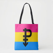 Tote Bag Drapeau de la fierté Pansexual (Devant)
