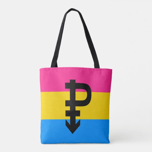 Tote Bag Drapeau de la fierté Pansexual (Dos)