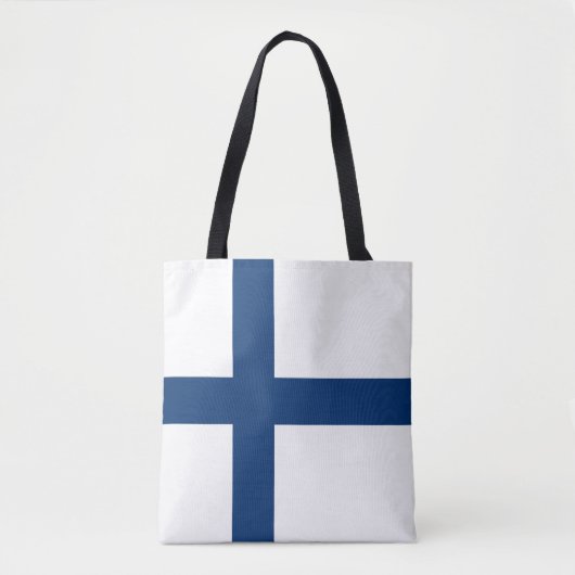 Tote Bag Drapeau de la Finlande (Devant)