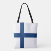 Tote Bag Drapeau de la Finlande (Dos)