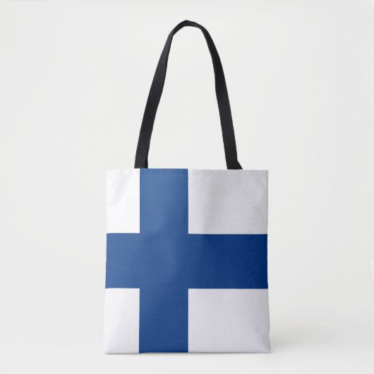 Tote Bag Drapeau de la Finlande (Devant)