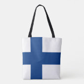 Tote Bag Drapeau de la Finlande (Dos)