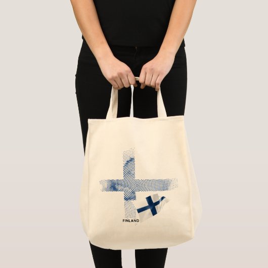 Tote Bag Drapeau de la Finlande (Devant (produit))
