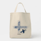Tote Bag Drapeau de la Finlande (Dos)