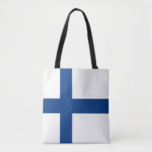 Tote Bag Drapeau de la Finlande Fourre-tout