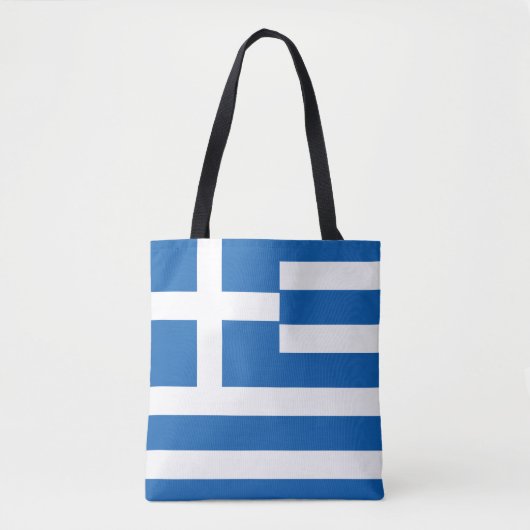 Tote Bag Drapeau de la Grèce (Devant)