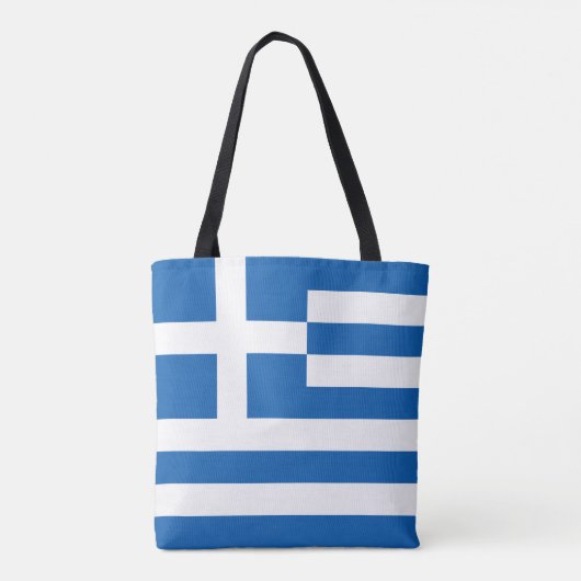 Tote Bag Drapeau de la Grèce (Dos)