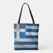 Tote Bag Drapeau de la Grèce (Dos)