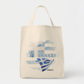 Tote Bag Drapeau de la Grèce (Devant)