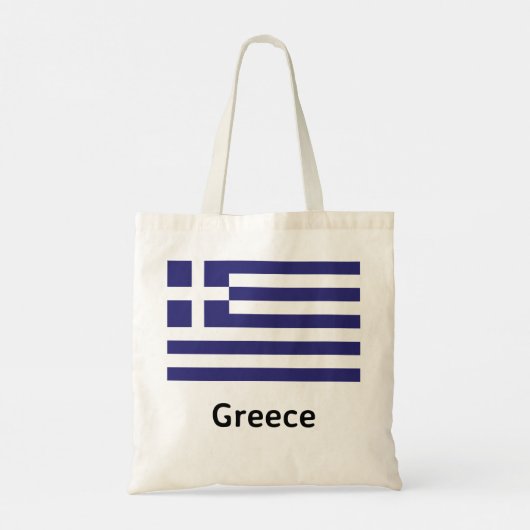 Tote Bag Drapeau de la Grèce (Dos)
