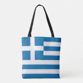 Tote Bag Drapeau de la Grèce cool (Dos)