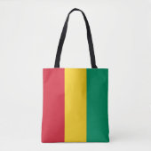 Tote Bag Drapeau de la Guinée (Devant)