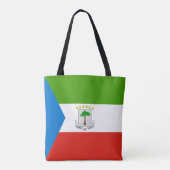 Tote Bag Drapeau de la Guinée équatoriale (Dos)