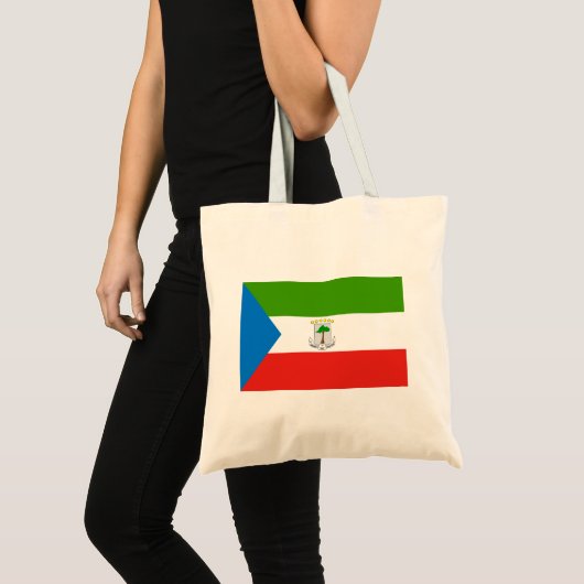 Tote Bag Drapeau de la Guinée équatoriale (Devant (produit))