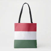 Tote Bag drapeau de la Hongrie (Devant)