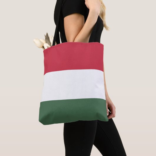 Tote Bag drapeau de la Hongrie (De près)