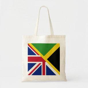 Tote Bag Drapeau de la Jamaïque Drapeau de la moitié Ja