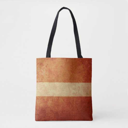 Tote Bag Drapeau de la Lettonie (Devant)