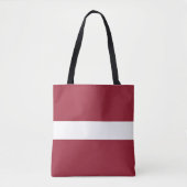 Tote Bag Drapeau de la Lettonie (Devant)