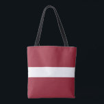 Tote Bag Drapeau de la Lettonie<br><div class="desc">Drapeau patriotique de la Lettonie.</div>