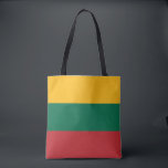 Tote Bag Drapeau de la Lituanie<br><div class="desc">Drapeau patriotique de la Lituanie.</div>