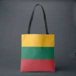 Tote Bag Drapeau de la Lituanie<br><div class="desc">Drapeau patriotique de la Lituanie.</div>