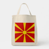 Tote Bag Drapeau de la Macédoine du Nord (Dos)