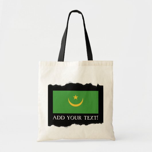 Tote Bag Drapeau de la Mauritanie (Devant)