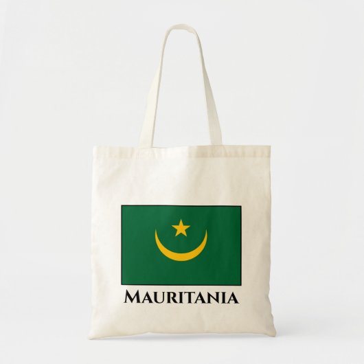 Tote Bag Drapeau de la Mauritanie (Devant)