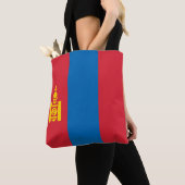 Tote Bag Drapeau de la Mongolie (De près)
