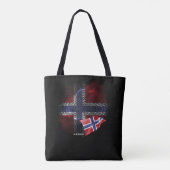 Tote Bag Drapeau de la Norvège (Dos)
