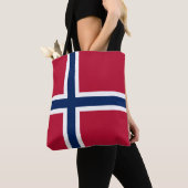 Tote Bag Drapeau de la Norvège (De près)