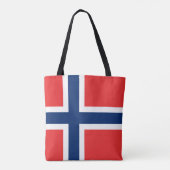 Tote Bag Drapeau de la Norvège (Dos)