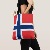 Tote Bag Drapeau de la Norvège (De près)