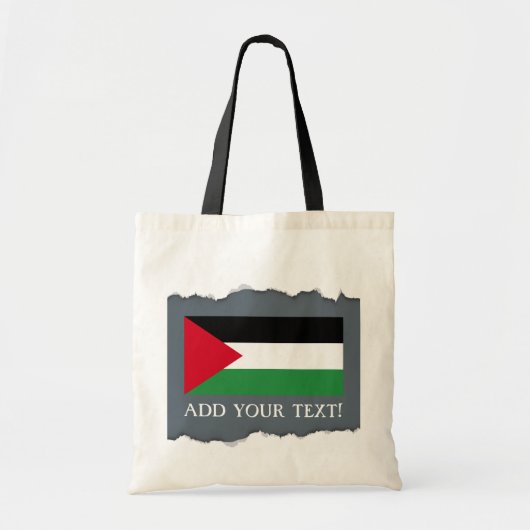 Tote Bag Drapeau de la Palestine (Devant)