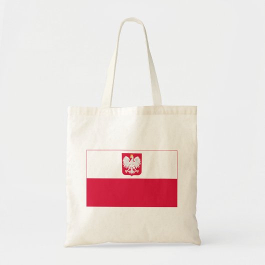 Tote Bag Drapeau de la Pologne (Devant)